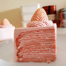 Load image into Gallery viewer, Sakura Awayuki Mille Crepe Cake 桜香るの 「淡雪」 クレープケーキ